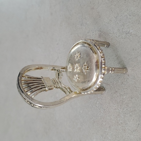 Vintage Godinger Silver Miniature Chair Decor Or Dollhouse - Picture 2 of 11